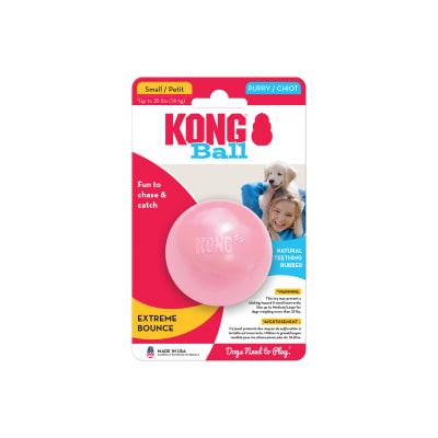 KONG PUPPY BALL W/HOLE SM1