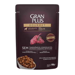 GRAN PLUS POUCH GOURMET PERRO ADULTO SABOR CORDERO
