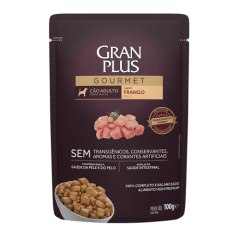 GRAN PLUS POUCH GOURMET PERRO ADULTO SABOR POLLO