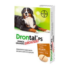 DRONTAL PS SABORIZADO Perros Grandes hasta 35 kg x 1 tab