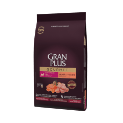 GRAN PLUS GOURMET PERRO MINI Y PEQUEÑO SABOR SALMÓN &  FRANGO