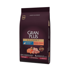 GRAN PLUS GOURMET GATO ADULTO CASTRADO SABOR SALMÓN &  FRANGO