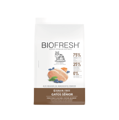 BIOFRESH NATURAL GATO SENIOR SABOR PESCADO BLANCO Y SALMON