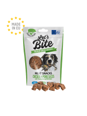 BRIT LETS BITE MEAT SNACKS CHICKEN & PORK SLICES 80 GR