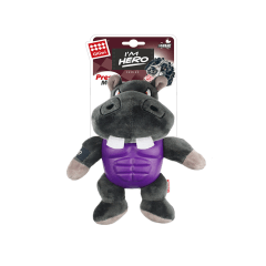 GIGWI HERO ARMOR HIPPO PLUSH