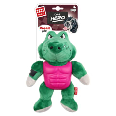GIGWI HERO ARMOR ALLIGATOR PLUSH