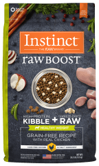 INSTINCT RAW BOOST KIBBLE HEALTHY WEIGHT (DOG) CHICKEN