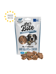 BRIT LETS BITE MEAT SNACKS LAMB SQUARES WITH CHICKEN 80 GR