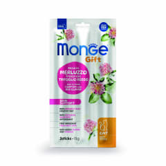 MONGE GIFT SOFT STICKS SKIN SUPPORT CAT BACALAO Y TREBOL ROJO