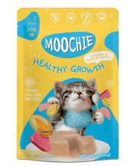 MOOCHIE MOUSSE HEALTHY GROWTH KITTEN ATÚN Y POLLO