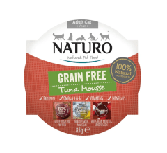NATURO MOUSSE DE ATUN PARA GATO ADULTO 85 GR