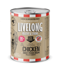 LIVELONG DOG POLLO + CAMOTE (362 GR)