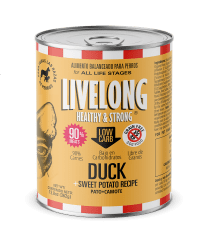 LIVELONG DOG PATO + CAMOTE (362 GR)