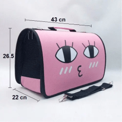 TRANSPORTADORA PARA MASCOTA ROSADO