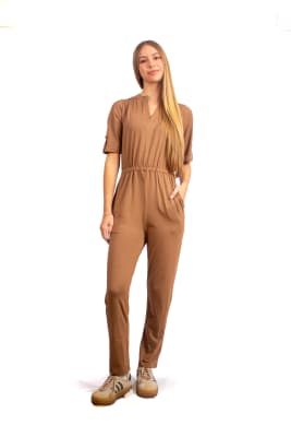 Pure Flow Jumpsuit Mocha1