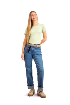 Pure Flow Rib Tee Verde sage1
