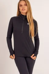 Aura Half Zip Jacket Negro