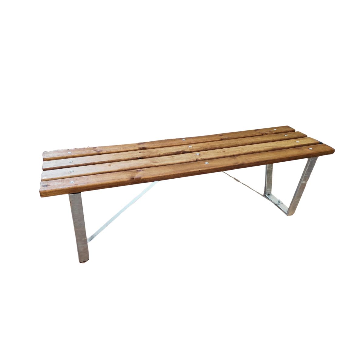 Banca Plaza Urban150 Acero Galvanizado y Madera5