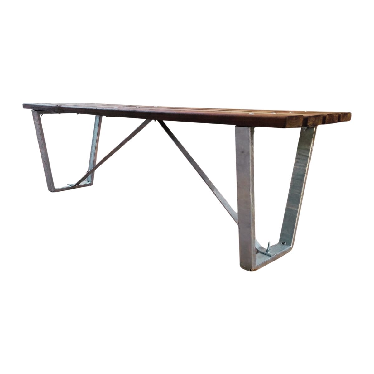 Banca Plaza Urban150 Acero Galvanizado y Madera6