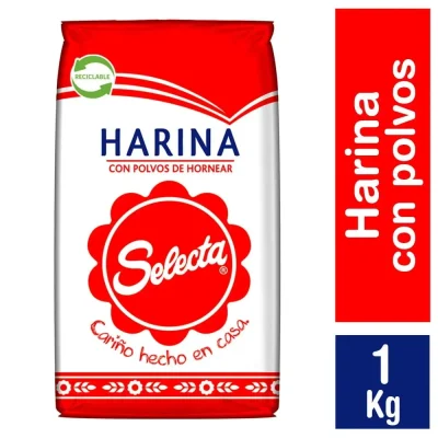 Harina Selecta Con Polvo De Hornear 1 kg1