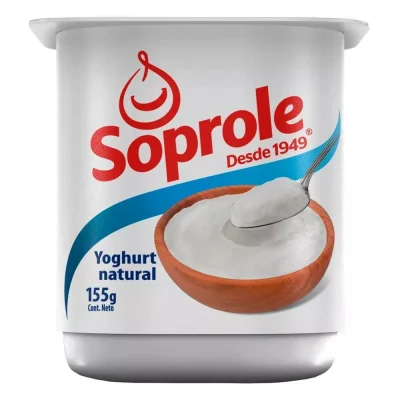 Yogurt Aflanado Natural Soprole 155 g1