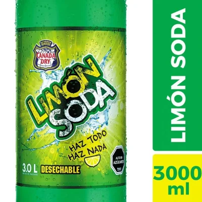 Limon Soda Desechable 3 Litros1