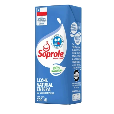 Leche Entera Soprole Caja Chica 200 ml1