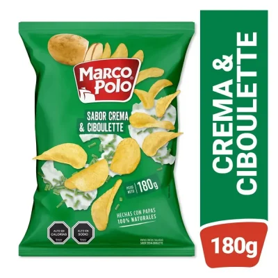Papas Marco Polo Crema & Ciboulette 180 gr1