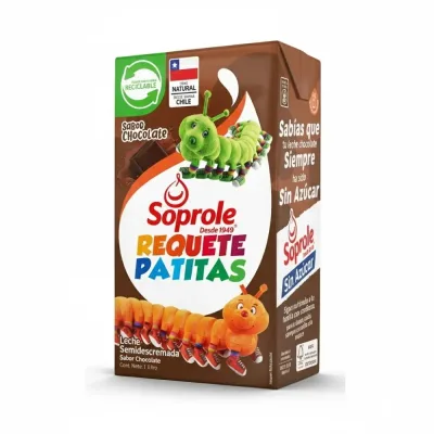 Leche Chocolate Soprole Semidescremada Requete Patitas 1 Lt1