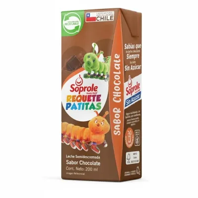 Leche Chocolate Individual Zero Lacto Soprole 200 ml1