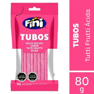 Tubos Fini Tutti Frutti Acida 80 g1