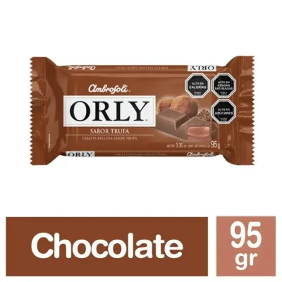 Chocolate de Leche Orly Relleno Sabor Trufa 95 g1
