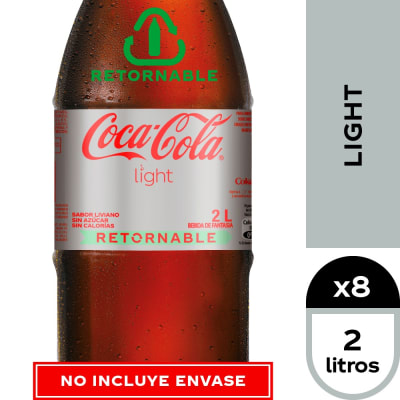 Coca-Cola Light 2 Litros Retornable1