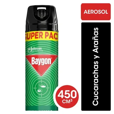 Baygon Extermina Cucacharas Y Arañas 450Cm1