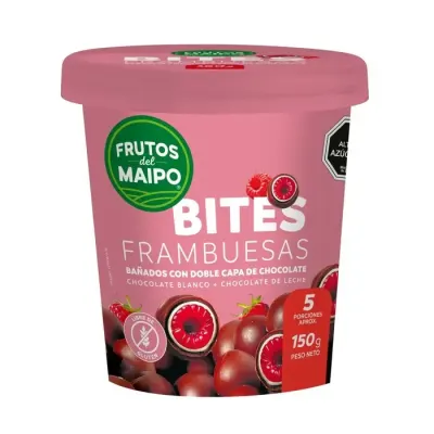 Bites Frambuesas Con Chocolate Frutos Del Maipo 150 g1