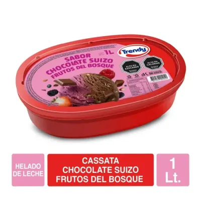 Casata Chocolate Suizo Frutos Del Bosque 1Lts Trendy1