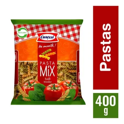 Espirales Pasta Mix Fusilli Tricolor Carozzi 400 gr1