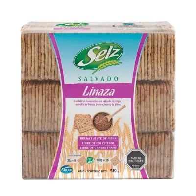 Galleta Salvado Linaza Selz 519 g1