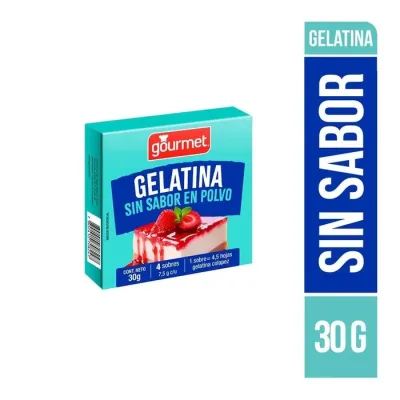 Gelatina Sin Sabor En Polvo gourmet 30 g1