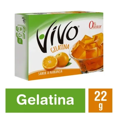 Gelatinapara Preparar Vivo Naranja 22 g1
