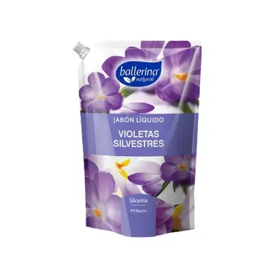 Jabon Liquido Ballerina Recarga 900 ml Violetas Silvestres1