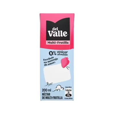 Jugo En Cajita Multifrutilla Sin Azucar Del Valle 200 ml1