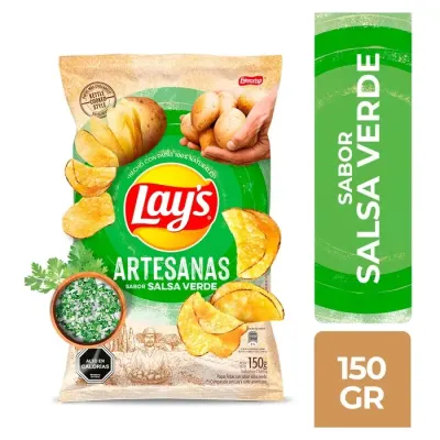 Lay's Artesanas Sabor Salsa Verde 150 g1