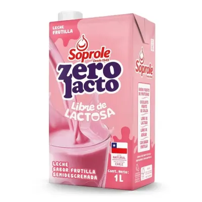Leche De Frutilla Zero Lacto 1 Litro1