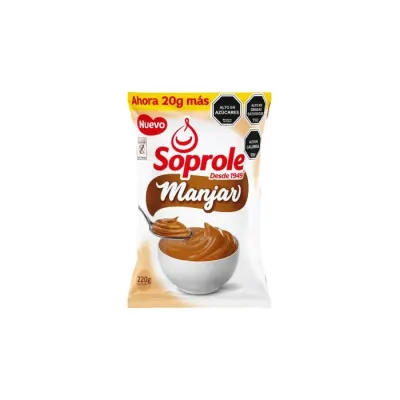 Manjar Soprole Bolsa 220 gr1