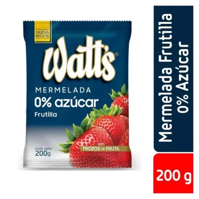 Mermelada Watts 0% Azucar Frutilla 200 gr1