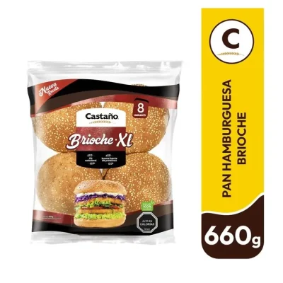 Pan Hamburguesa Brioche Castaño 8 Un1