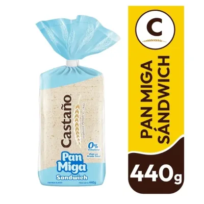 Pan Molde Castaño Miga Sándwich Sin Borde 440 g1