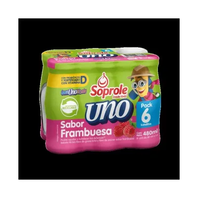 Six Pack Uno Al Dia Sabor Frambuesa1
