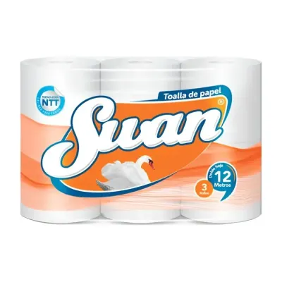 Toalla De Papel Swan 3 Rollos1
